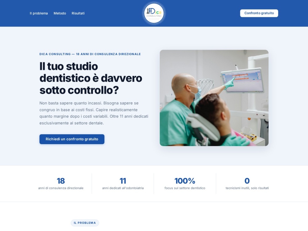 Anteprima del sito Dica Consulting